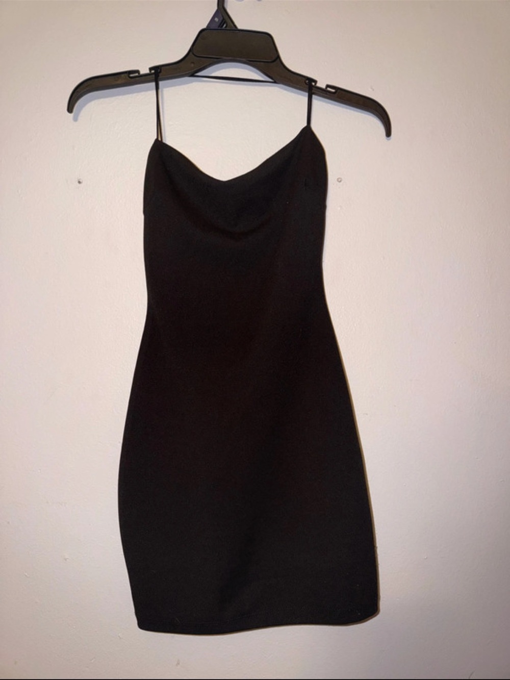 Windsor Black Mini Dress with cross straps